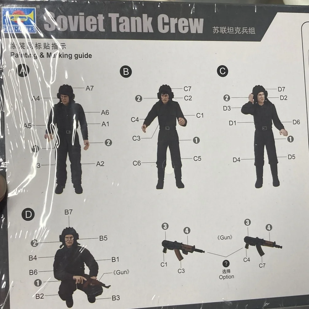 Trumpeter 1/35 Soviet Tank Crew, sealed nib, 4 model figure kit